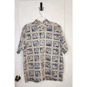 Reyn Spooner Dietrich Varez Golf Golfer Golfing Aloha Hawaiian Shirt Sz XL